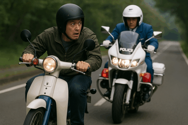 スーパーカブと白バイ