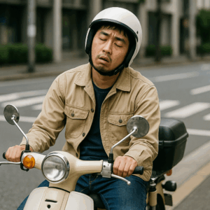 スーパーカブで眠くなる原因と事故リスク|居眠り運転を防ぐ安全対策まとめ